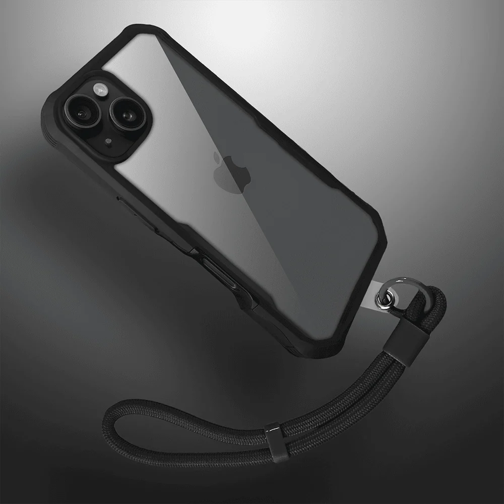 Ochronne etui 360° do iPhone 15, przód i tył, z ochroną anti-shock i MagSafe, czarne (3)