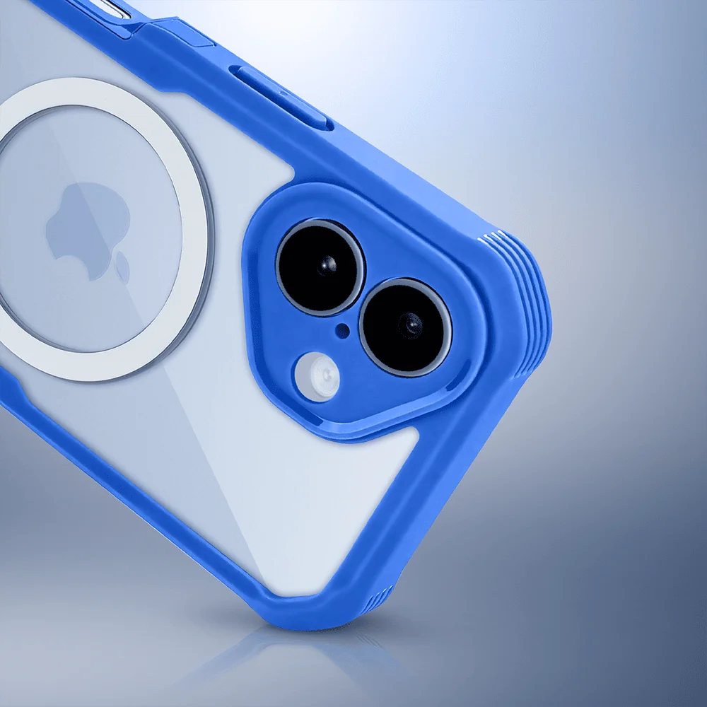 Ochronne etui 360° do iPhone 17, przód i tył, z ochroną anti-shock i MagSafe, chabrowy niebieski5