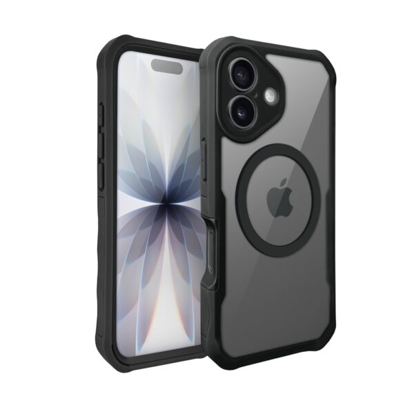 Ochronne etui 360° do iPhone 17, przód i tył, z ochroną anti-shock i MagSafe, czarne