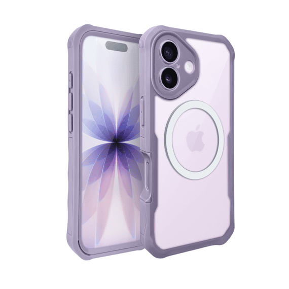 Ochronne etui 360° do iPhone 17, przód i tył, z ochroną anti-shock i MagSafe, lawendowe1
