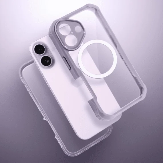 Ochronne etui 360° do iPhone 17, przód i tył, z ochroną anti-shock i MagSafe, lawendowe11