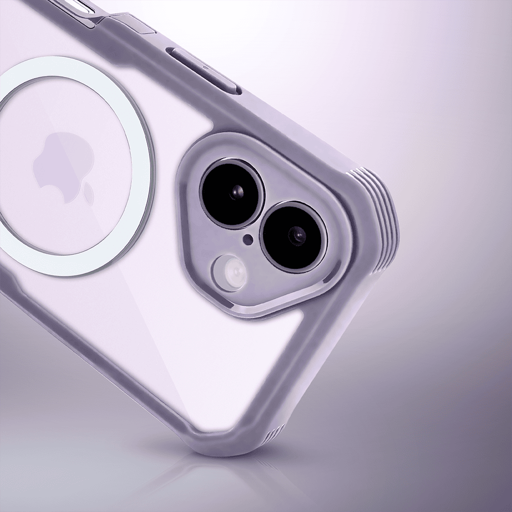 Ochronne etui 360° do iPhone 17, przód i tył, z ochroną anti-shock i MagSafe, lawendowe5