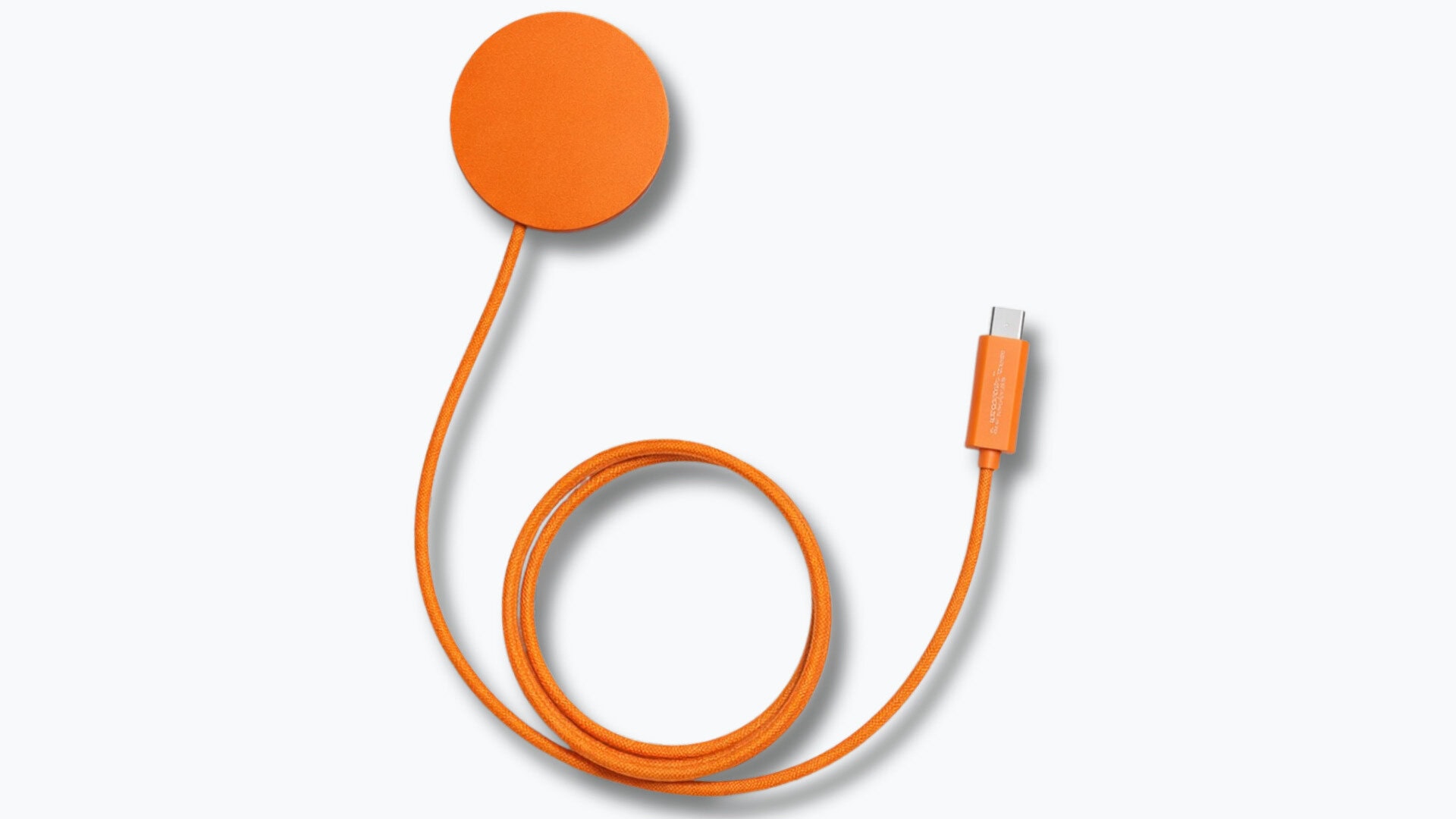 Pomarańczowa ładowarka MagSafe z plecionym kabelem