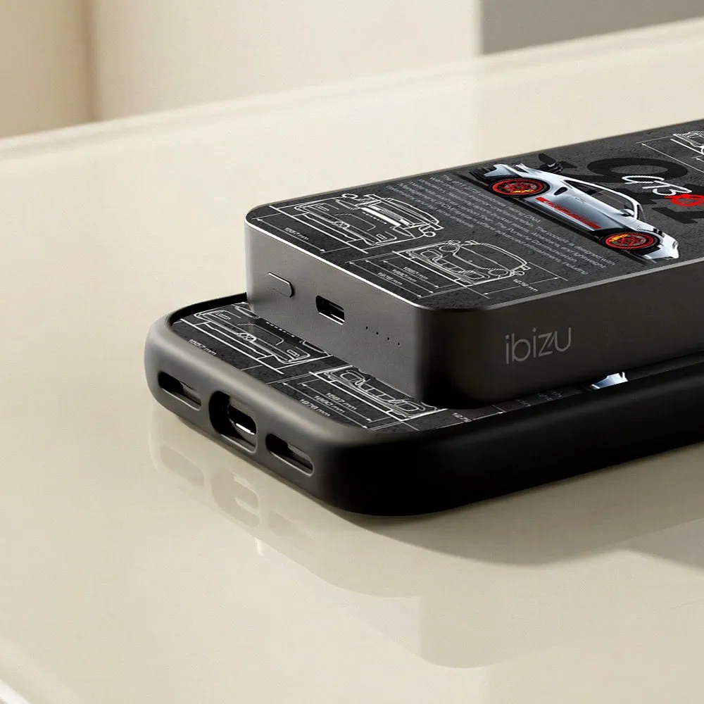 Powerbank IBIZU MagPower 10k do iPhone z MagSafe, solidny, aluminiowy, 10 000 mAh, 911 GT3 RS Obszar kompozycji 7