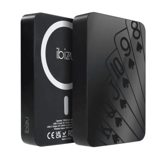 Powerbank IBIZU MagPower 10k do iPhone z MagSafe, solidny, aluminiowy, 10 000 mAh, Karty do gry Obszar kompozycji 1