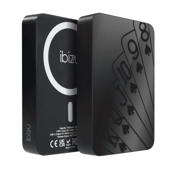 Powerbank IBIZU MagPower 10k do iPhone z MagSafe, solidny, aluminiowy, 10 000 mAh, Karty do gry Obszar kompozycji 1
