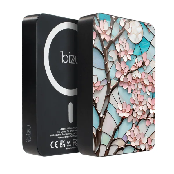 Powerbank IBIZU MagPower 10k do iPhone z MagSafe, solidny, aluminiowy, 10 000 mAh, Księżycowa wiśnia Obszar kompozycji 1