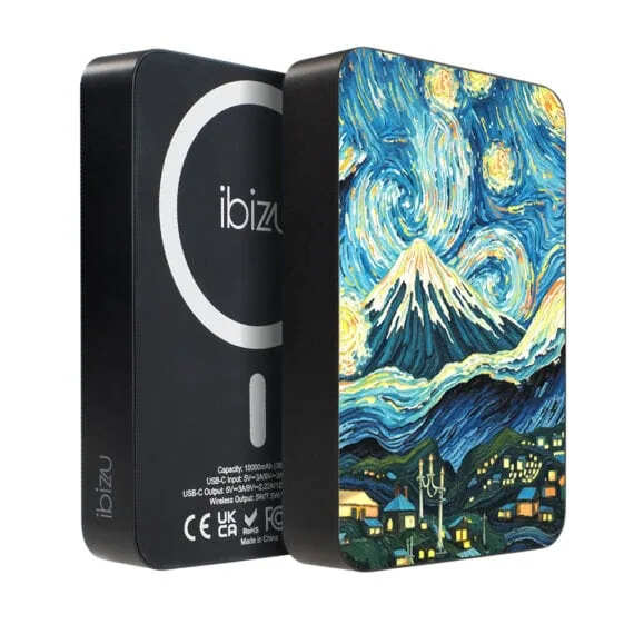 Powerbank IBIZU MagPower 10k do iPhone z MagSafe, solidny, aluminiowy, 10 000 mAh, Van Gogh Obszar kompozycji 1