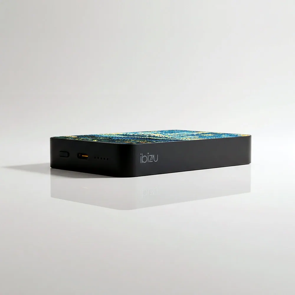 Powerbank IBIZU MagPower 10k do iPhone z MagSafe, solidny, aluminiowy, 10 000 mAh, Van Gogh Obszar kompozycji 5