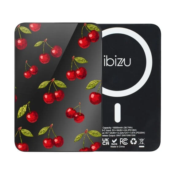 Powerbank IBIZU MagPower 10k do iPhone z MagSafe, solidny, aluminiowy, 10 000 mAh, Wiśniowa noc Obszar kompozycji 2