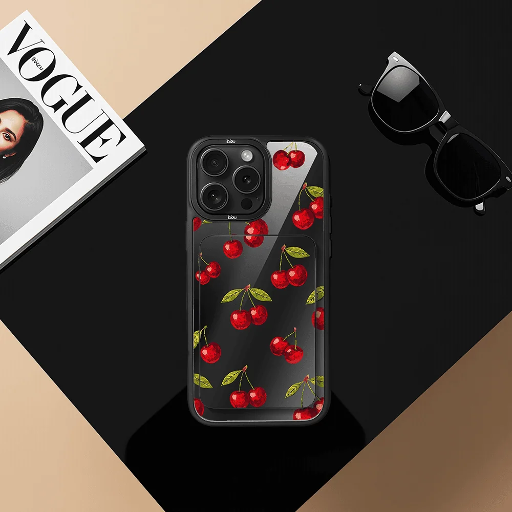 Zestaw IBIZU do iPhone 15 Pro: etui i powerbank, Midnight, Wiśniowa noc4