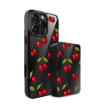 Zestaw IBIZU do iPhone 16 Pro: etui i powerbank, Midnight, Wiśniowa noc5