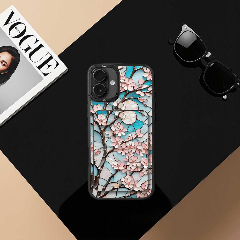 Zestaw IBIZU do iPhone 16:17: etui i powerbank, Barwy szkła, Księżycowa wiśnia3