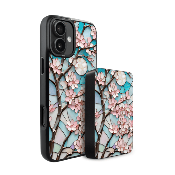 Zestaw IBIZU do iPhone 16:17: etui i powerbank, Barwy szkła, Księżycowa wiśnia4