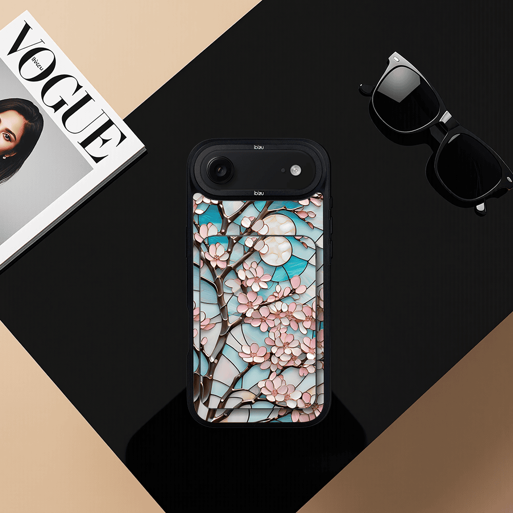 Zestaw IBIZU do iPhone Air: etui i powerbank, Barwy szkła, Księżycowa wiśnia4