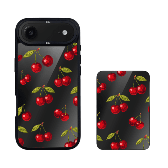 Zestaw IBIZU do iPhone Air: etui i powerbank, Midnight, Wiśniowa noc3