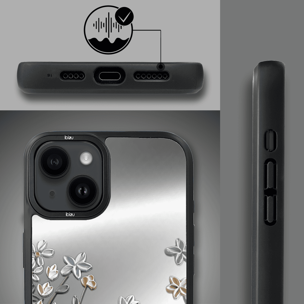 Etui do iPhone 14 IBIZU DropGuard Matt z MagSafe, Relief Garden, Wiosenna łąka (6)