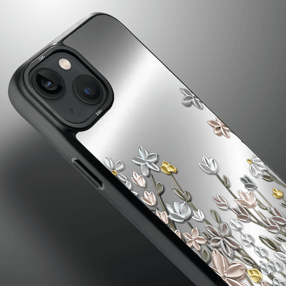 Etui do iPhone 14 IBIZU DropGuard Matt z MagSafe, Relief Garden, Wiosenna łąka (8)