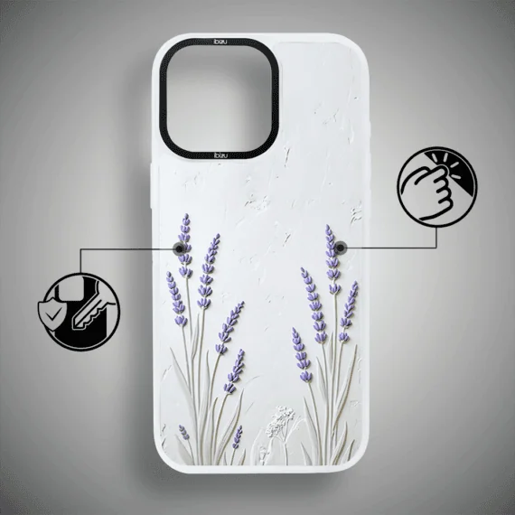 Etui-do-iPhone-14-Pro-IBIZU-DropGuard-Matt-z-MagSafe-Relief-Garden-Prowansalska-lawend-3