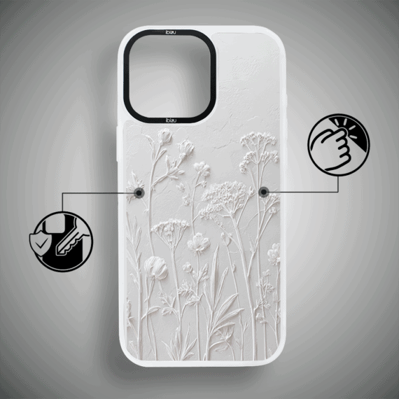 Etui-do-iPhone-14-Pro-IBIZU-DropGuard-Matt-z-MagSafe-Relief-Garden-Suszone-kwiaty-poln3