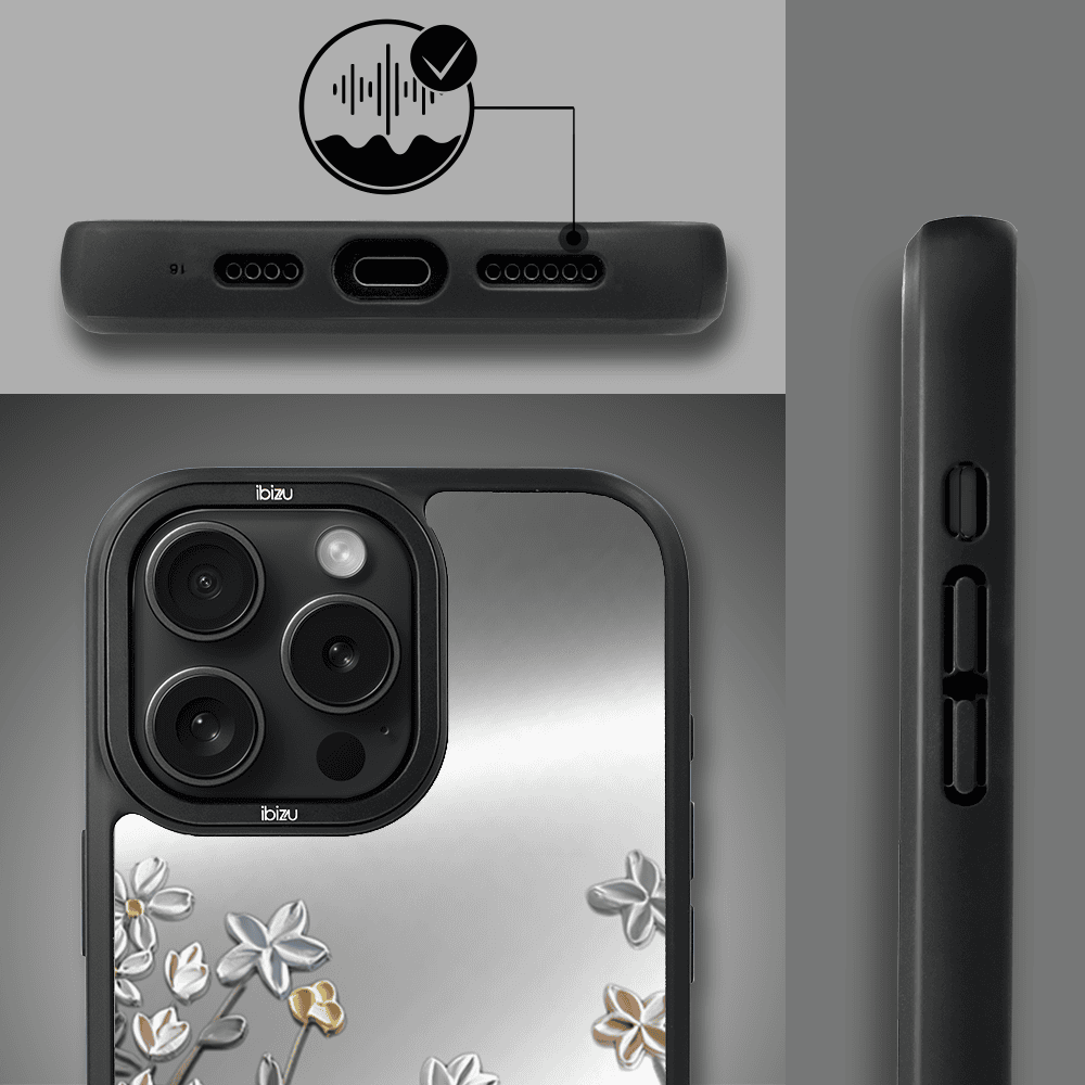 Etui do iPhone 14 Pro IBIZU DropGuard Matt z MagSafe, Relief Garden, Wiosenna łąka (2)