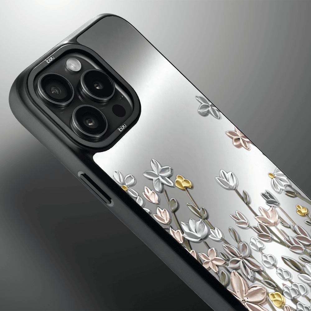 Etui do iPhone 14 Pro IBIZU DropGuard Matt z MagSafe, Relief Garden, Wiosenna łąka (4)