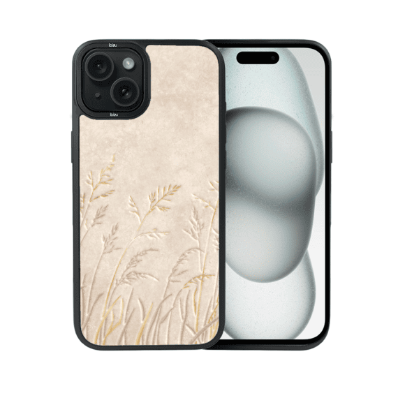 Etui do iPhone 15 IBIZU DropGuard Matt z MagSafe, Boho, Kłosy z piaskowca (6)