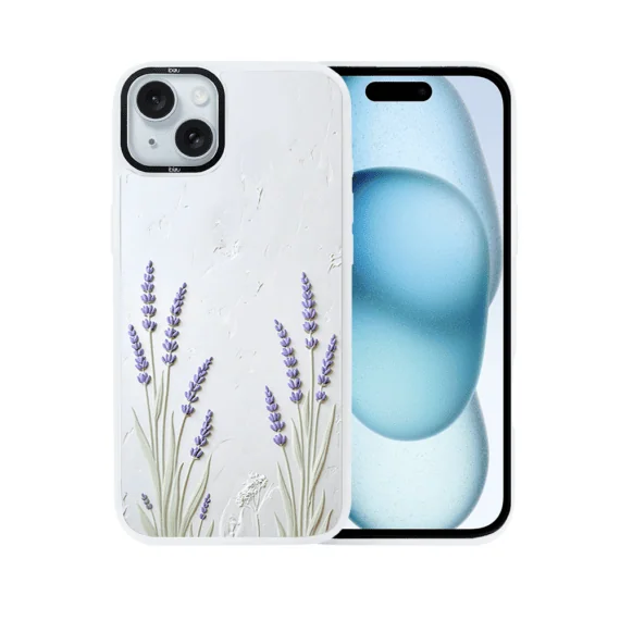 Etui-do-iPhone-15-IBIZU-DropGuard-Matt-z-MagSafe-Relief-Garden-Prowansalska-lawend-1