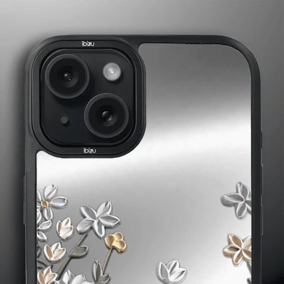 Etui do iPhone 15 IBIZU DropGuard Matt z MagSafe, Relief Garden, Wiosenna łąka (2)