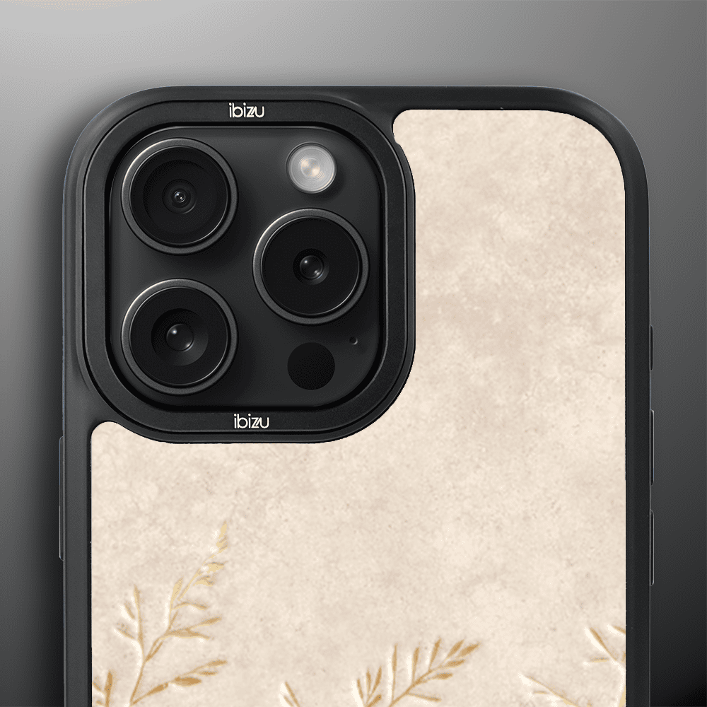 Etui do iPhone 15 Pro IBIZU DropGuard Matt z MagSafe, Boho, Kłosy z piaskowca (2)