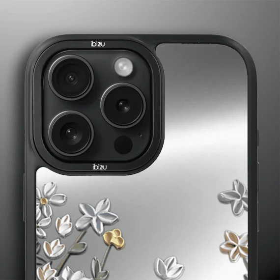 Etui do iPhone 15 Pro IBIZU DropGuard Matt z MagSafe, Relief Garden, Wiosenna łąka (2)