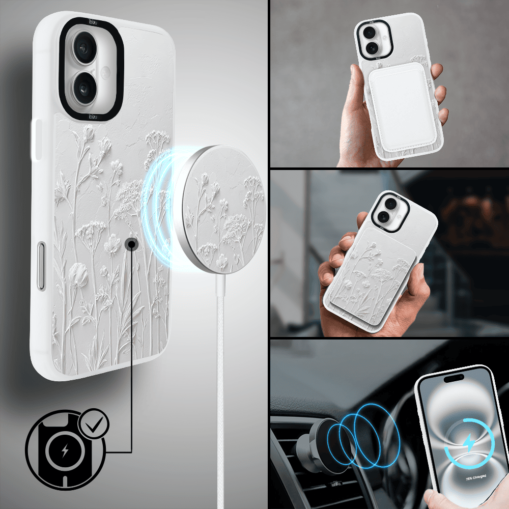 Etui-do-iPhone-16-IBIZU-DropGuard-Matt-z-MagSafe-Relief-Garden-Suszone-kwiaty-poln8