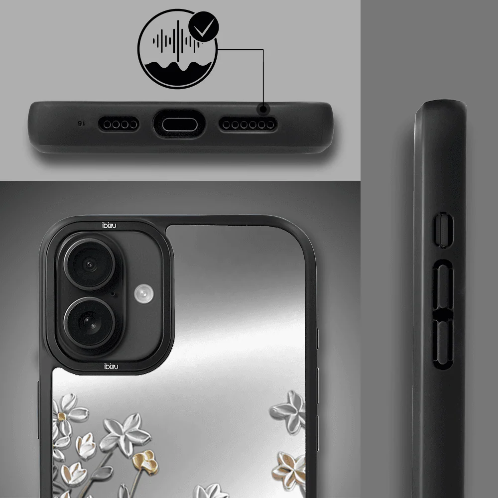 Etui do iPhone 16 IBIZU DropGuard Matt z MagSafe, Relief Garden, Wiosenna łąka (3)