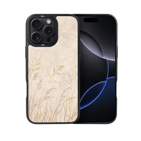 Etui do iPhone 16 Pro IBIZU DropGuard Matt z MagSafe, Boho, Kłosy z piaskowca (6)