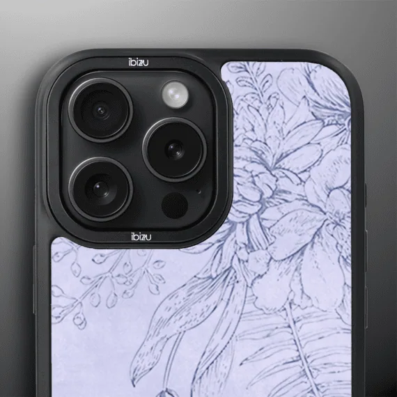 Etui do iPhone 16 Pro IBIZU DropGuard Matt z MagSafe, Relief Garden, Kwiatowa płaskorzeźba (2)