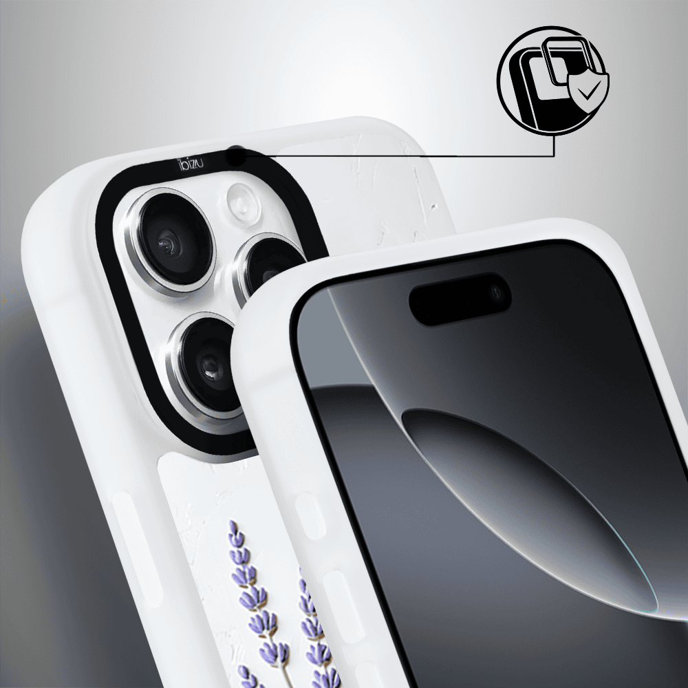 Etui-do-iPhone-16-Pro-IBIZU-DropGuard-Matt-z-MagSafe-Relief-Garden-Prowansalska-lawend-6