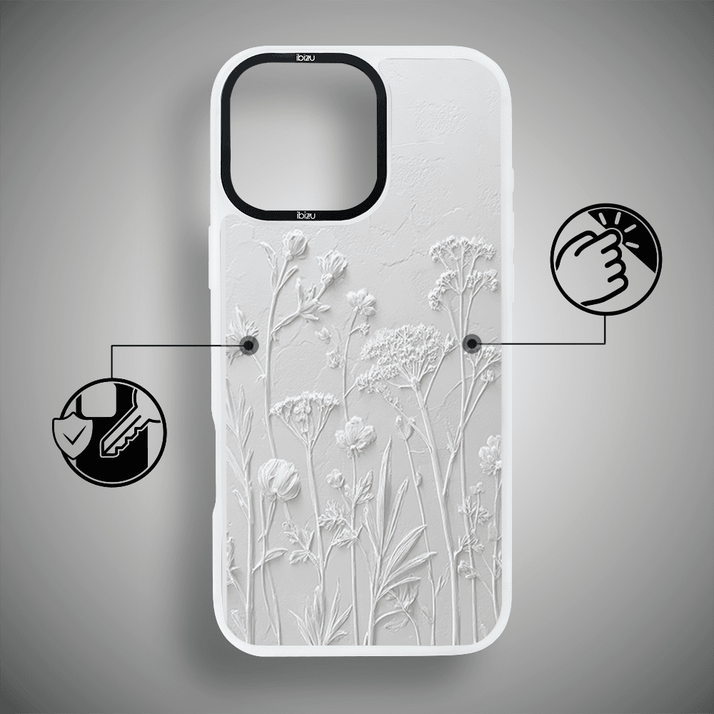 Etui-do-iPhone-16-Pro-IBIZU-DropGuard-Matt-z-MagSafe-Relief-Garden-Suszone-kwiaty-polne3