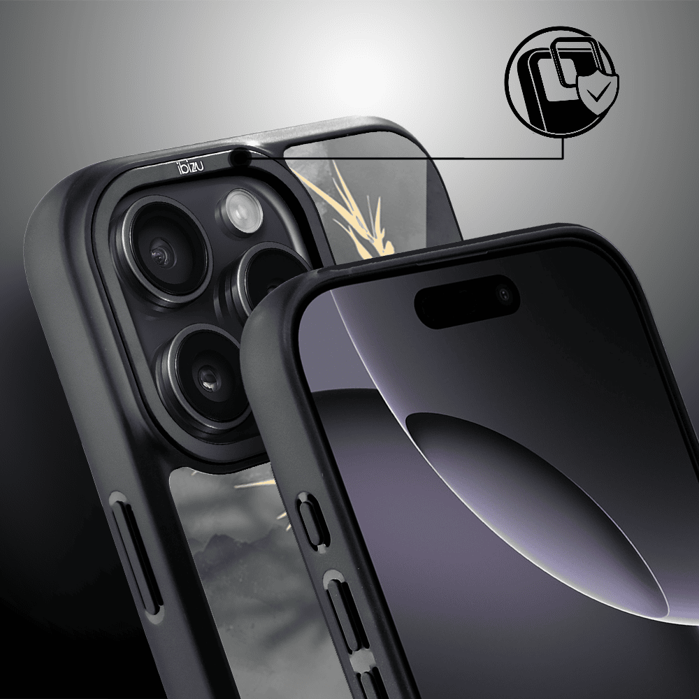 Etui do iPhone 16 Pro Max IBIZU DropGuard Matt z MagSafe, Azja, Złoty bambus (3)