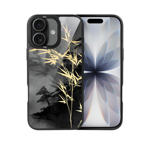 Etui do iPhone 17 IBIZU DropGuard Matt z MagSafe, Azja, Złoty bambus (2)