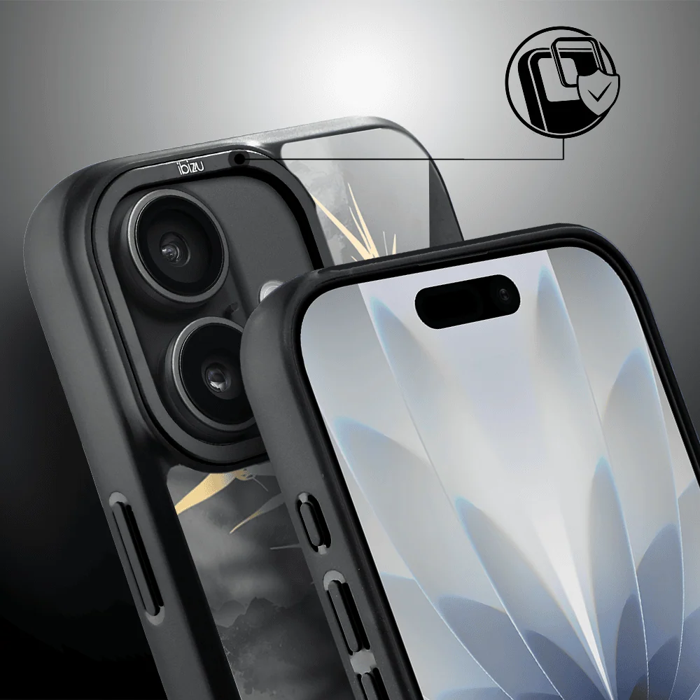 Etui do iPhone 17 IBIZU DropGuard Matt z MagSafe, Azja, Złoty bambus (7)