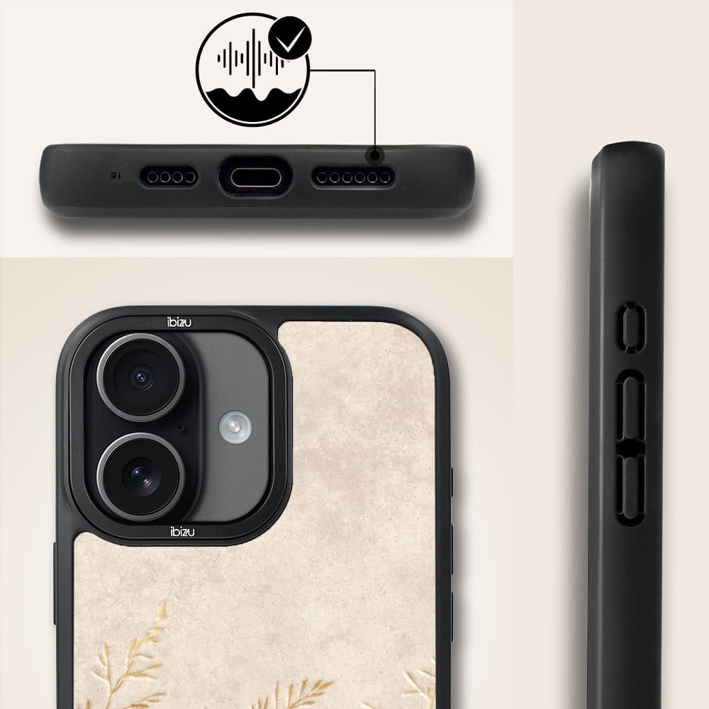 Etui do iPhone 17 IBIZU DropGuard Matt z MagSafe, Boho, Kłosy z piaskowca (5)