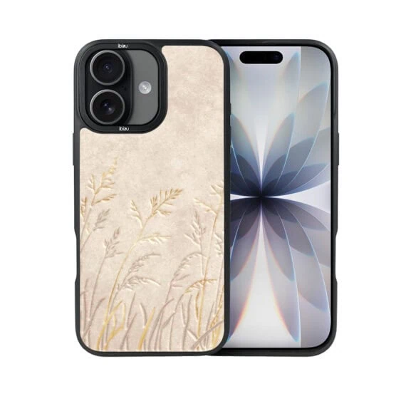 Etui do iPhone 17 IBIZU DropGuard Matt z MagSafe, Boho, Kłosy z piaskowca (7)