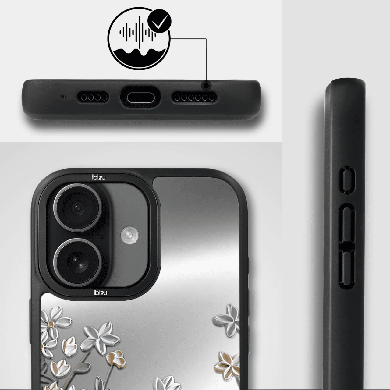 Etui do iPhone 17 IBIZU DropGuard Matt z MagSafe, Relief Garden, Wiosenna łąka (7)