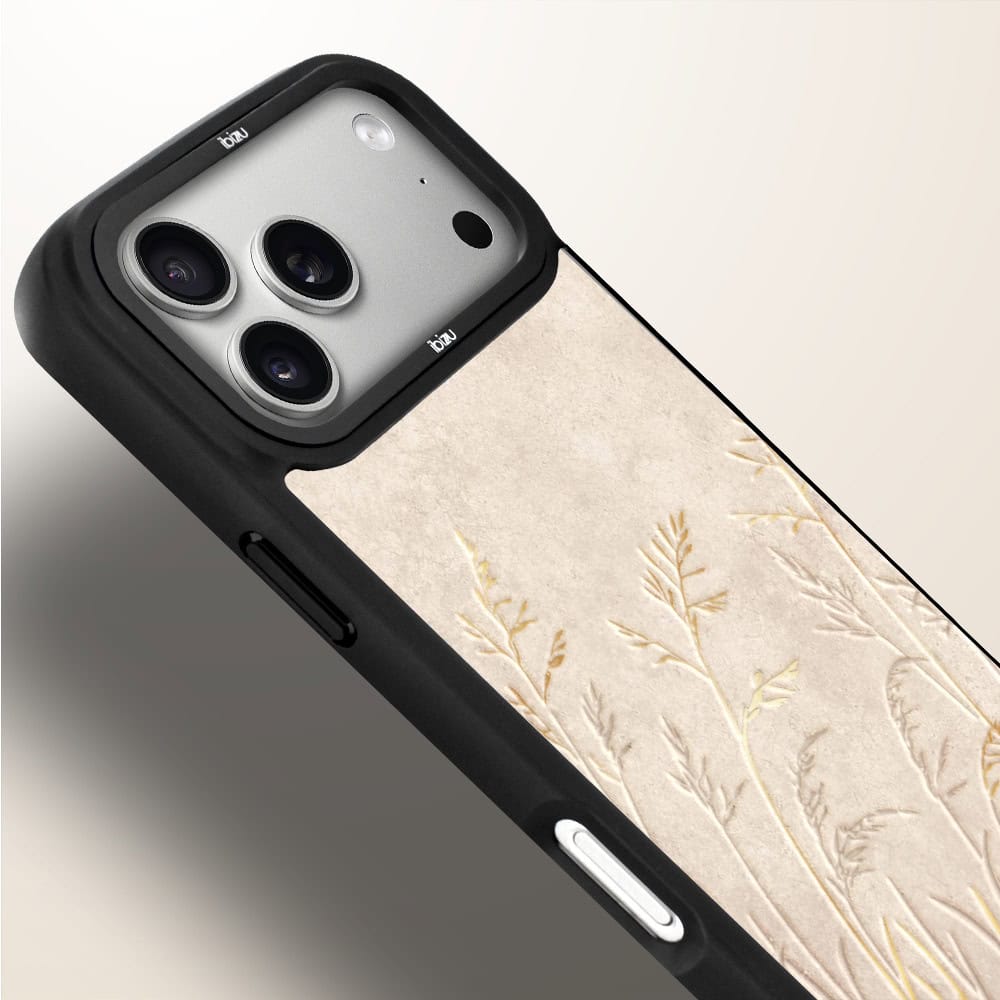 Etui do iPhone 17 Pro IBIZU DropGuard Matt z MagSafe, Boho, Kłosy z piaskowca (2)