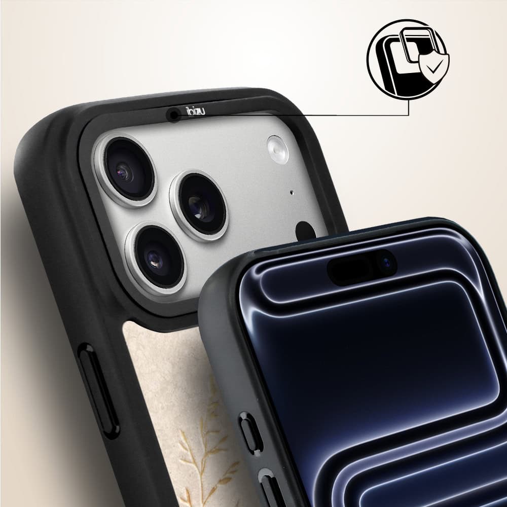 Etui do iPhone 17 Pro IBIZU DropGuard Matt z MagSafe, Boho, Kłosy z piaskowca (3)