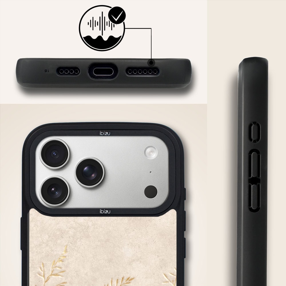 Etui do iPhone 17 Pro IBIZU DropGuard Matt z MagSafe, Boho, Kłosy z piaskowca (4)
