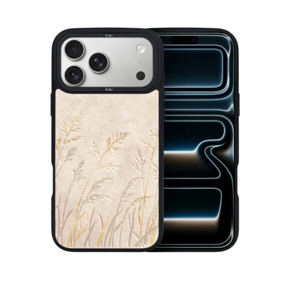 Etui do iPhone 17 Pro IBIZU DropGuard Matt z MagSafe, Boho, Kłosy z piaskowca (6)