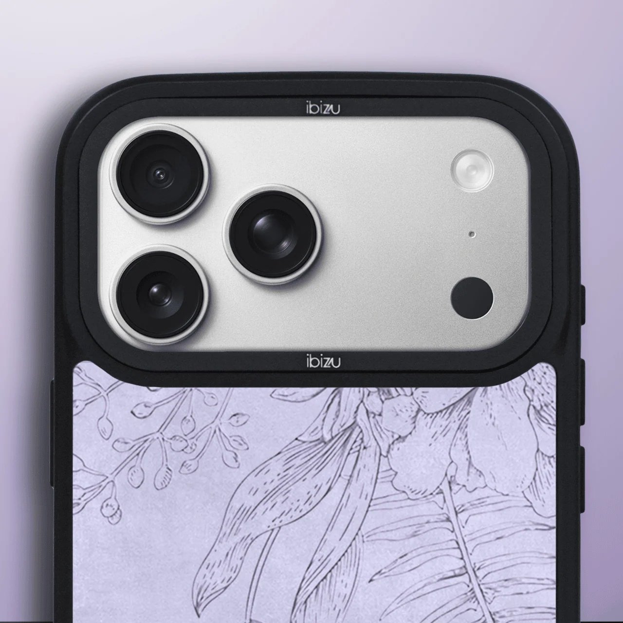 Etui do iPhone 17 Pro IBIZU DropGuard Matt z MagSafe, Relief Garden, Kwiatowa płaskorzeźba, (8)