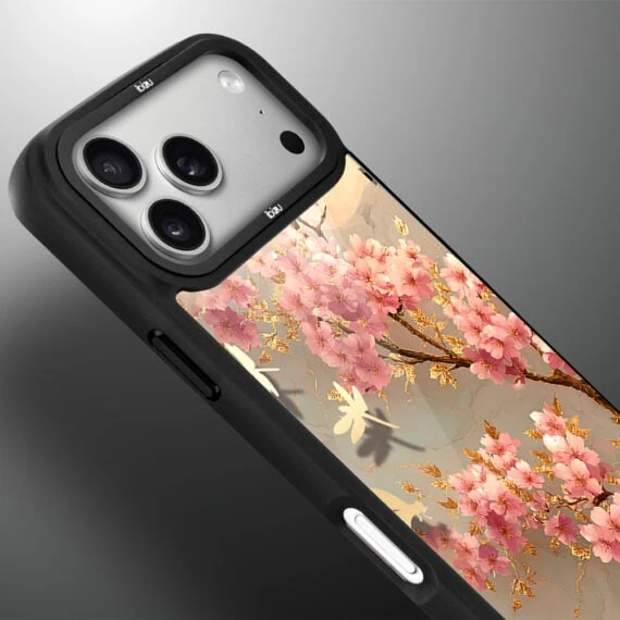 Etui do iPhone 17 Pro Max IBIZU DropGuard Matt z MagSafe, Azja, Taniec sakury (4)