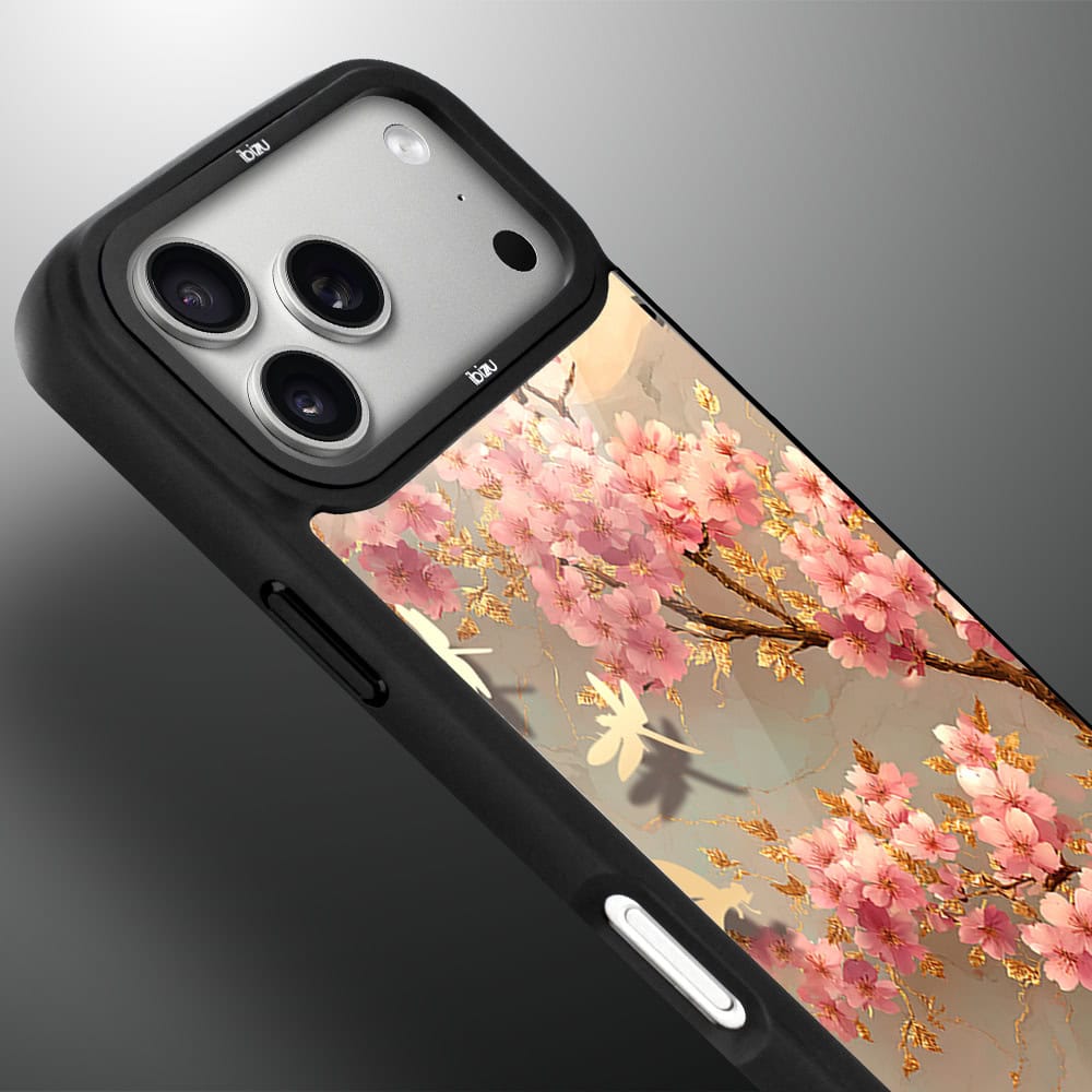 Etui do iPhone 17 Pro Max IBIZU DropGuard Matt z MagSafe, Azja, Taniec sakury (4)